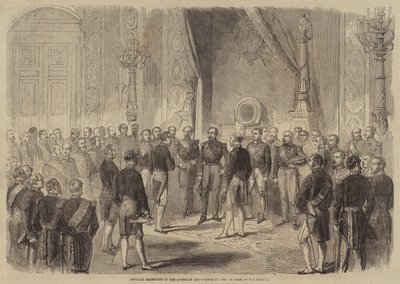 Official Reception of the Austrian Ambassador by the Emperor of the French by Gustave Janet